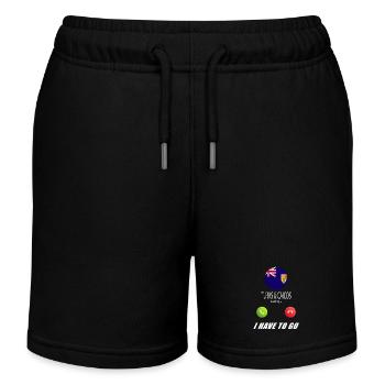 Turks and Caicos Islands call lusiger flags - Kids Organic Sweat Shorts by Stanley/Stella - black - Front