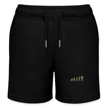 Chemise évolution géocaching - Short de jogging enfant bio Stanley/Stella - noir - Devant