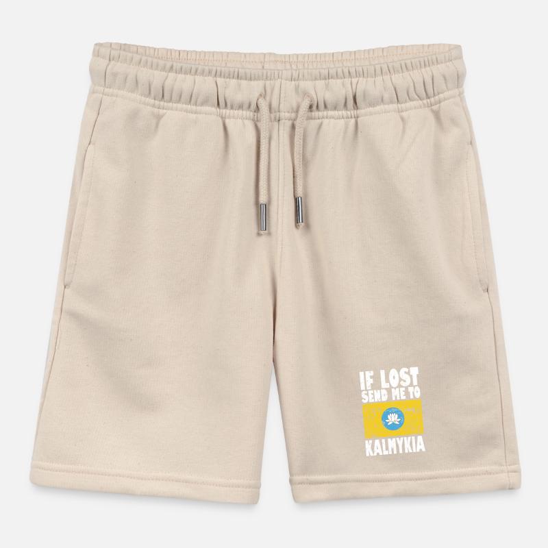 Drapeau de Kalmoukie Short de jogging enfant bio Stanley/Stella