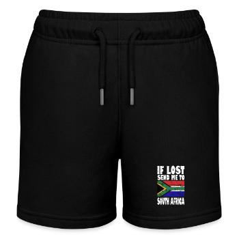 Drapeau de l’Afrique du Sud - Short de jogging enfant bio Stanley/Stella - noir - Devant