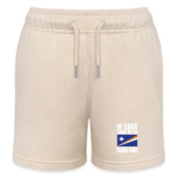 Drapeau des Îles Marshall - Short de jogging enfant bio Stanley/Stella - écru doux - Devant