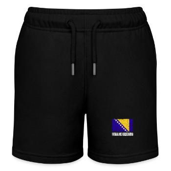 Drapeau de bosnie-Herzégovine - Short de jogging enfant bio Stanley/Stella - noir - Devant