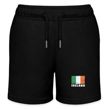 Drapeau de l’Irlande Grunge Drapeau de l’Irlande - Short de jogging enfant bio Stanley/Stella - noir - Devant
