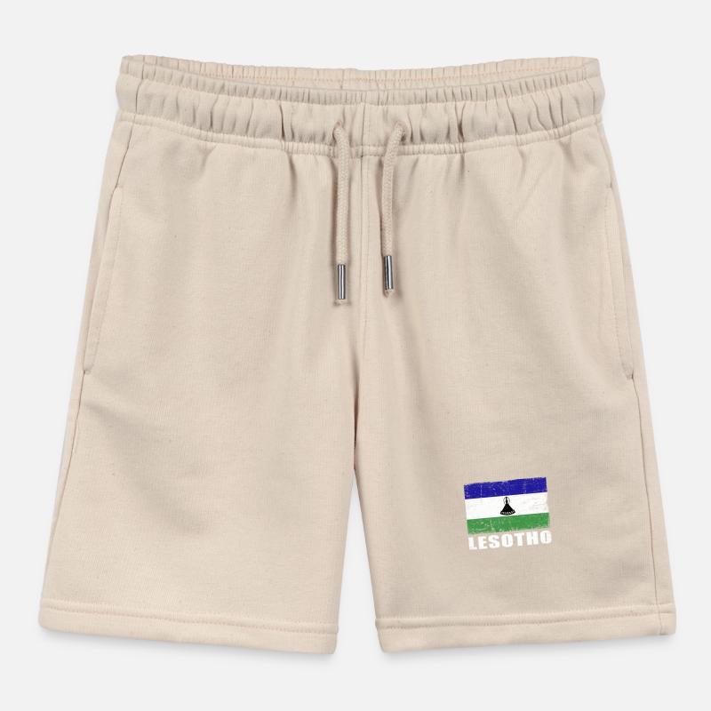 Drapeau du Lesotho Grunge Drapeau du Lesotho Short de jogging enfant bio Stanley/Stella