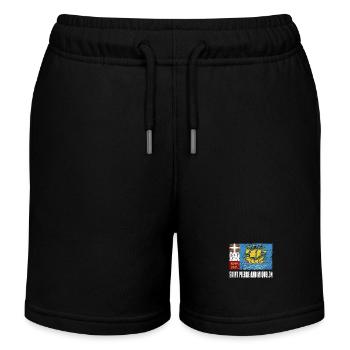Sankt Pierre Und Miquelon Flagge - Kinder Organic Joggingshorts Mini Bolter von Stanley/Stella - Schwarz - Vorne