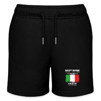 Italienischer Vater Beste Väter Italien - Kinder Organic Joggingshorts Mini Bolter von Stanley/Stella - Schwarz - Vorne