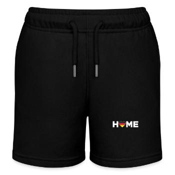Germany Home Spanish Flag - Kids Organic Sweat Shorts by Stanley/Stella - black - Front