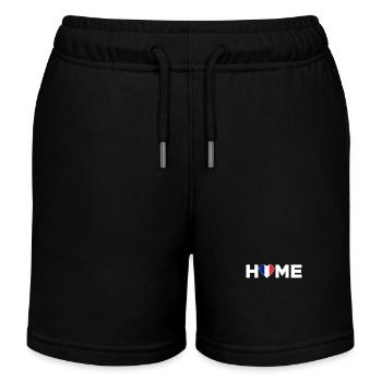 Frankreich Heimat Frankreich Flagge - Kinder Organic Joggingshorts Mini Bolter von Stanley/Stella - Schwarz - Vorne