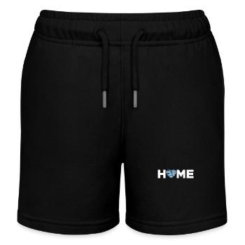 Grèce Patrie Grèce Drapeau - Short de jogging enfant bio Stanley/Stella - noir - Devant