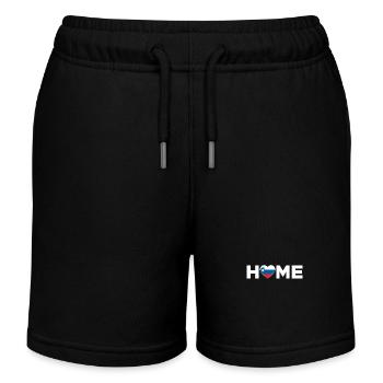 Slowenien Heimat Slowenien Flagge Liebe - Kinder Organic Joggingshorts Mini Bolter von Stanley/Stella - Schwarz - Vorne