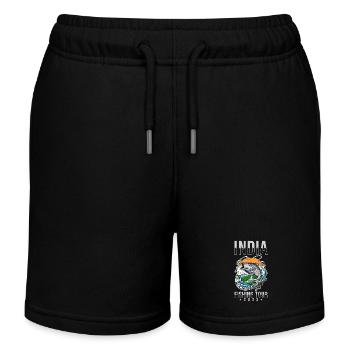 Excursion de pêche en Inde 2023 - Short de jogging enfant bio Stanley/Stella - noir - Devant