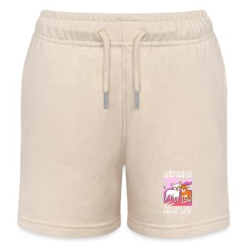 Chihuahua Dogs | Dog Owner Gift - Kids Organic Sweat Shorts by Stanley/Stella - soft Ecru - Front