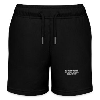 Hausaufgaben schaden meiner gesundheit - Kinder Organic Joggingshorts Mini Bolter von Stanley/Stella - Schwarz - Vorne