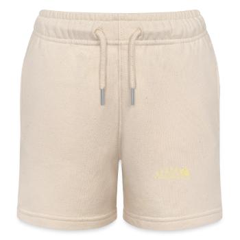 Evolution of Receptionists - Kids Organic Sweat Shorts by Stanley/Stella - soft Ecru - Front