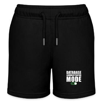 Mode Administrateur de base de données activé - Short de jogging enfant bio Stanley/Stella - noir - Devant