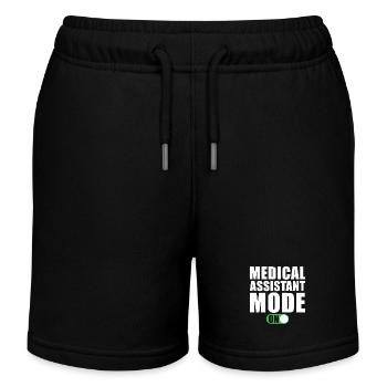 Mode Assistant médical activé - Short de jogging enfant bio Stanley/Stella - noir - Devant