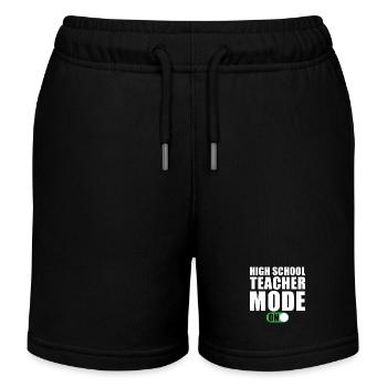 Gymnasium Lehrer Modus an - Kinder Organic Joggingshorts Mini Bolter von Stanley/Stella - Schwarz - Vorne