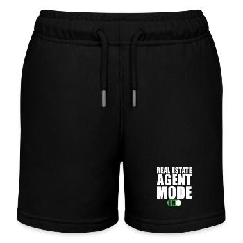 Immobilienmakler Modus an - Kinder Organic Joggingshorts Mini Bolter von Stanley/Stella - Schwarz - Vorne