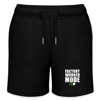 Fabrikarbeiter modus Ein - Kinder Organic Joggingshorts Mini Bolter von Stanley/Stella - Schwarz - Vorne