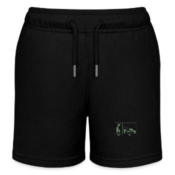 Toilettes Toilettes Instructions pour le caca - Short de jogging enfant bio Stanley/Stella - noir - Devant
