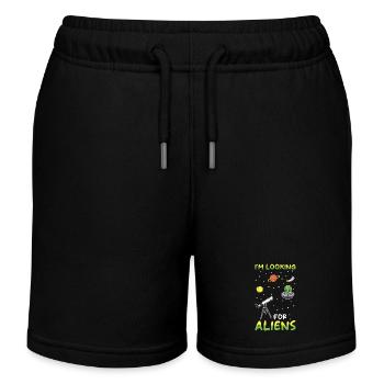 Télescope d’astronomie Cadeau astronome - Short de jogging enfant bio Stanley/Stella - noir - Devant
