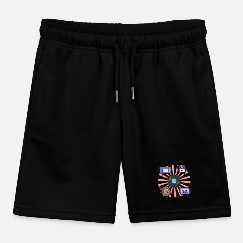 Record and Friends - Never Forget Kids Organic Sweat Shorts by Stanley/Stella