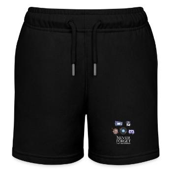 Good old retro friends - Never Forget - Kids Organic Sweat Shorts by Stanley/Stella - black - Front