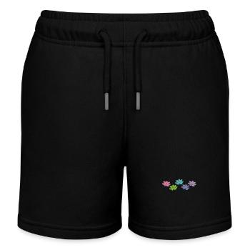 Fleurs de lotus Fleurs de lotus Fleur de plante Fleur - Short de jogging enfant bio Stanley/Stella - noir - Devant