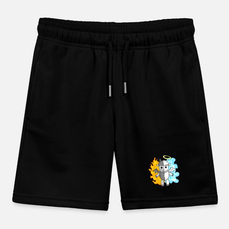 Sheep - Angels and Devils Kids Organic Sweat Shorts by Stanley/Stella