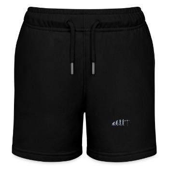 Crane operator Evolution - Kids Organic Sweat Shorts by Stanley/Stella - black - Front