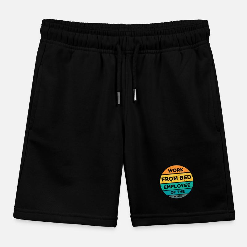 Home Office Saying Kids Organic Sweat Shorts by Stanley/Stella