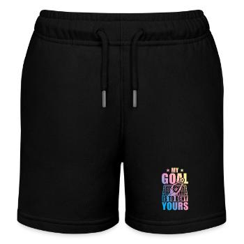 Dicton de football de gardien de but - Short de jogging enfant bio Stanley/Stella - noir - Devant