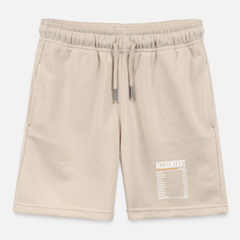Comptable Valeurs quotidiennes Drôle Comptable Short de jogging enfant bio Stanley/Stella