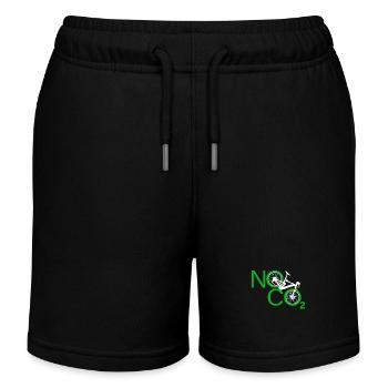 Pas de CO2 Vélo Changement climatique VTT VTT E-Bike - Short de jogging enfant bio Stanley/Stella - noir - Devant