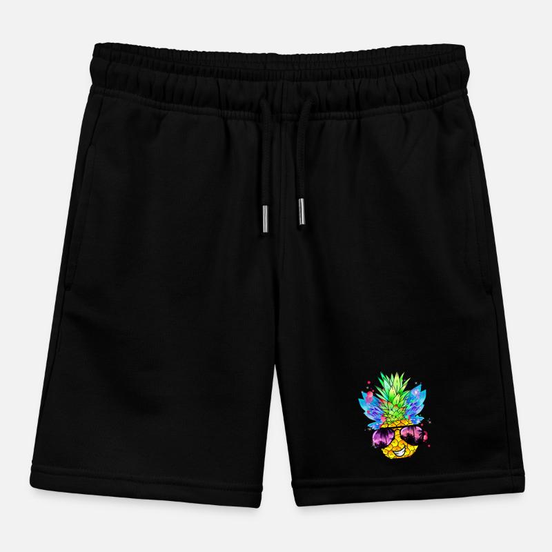 Pineapple Art Kids Organic Sweat Shorts by Stanley/Stella