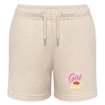 Spaghetti Bolognese - Kids Organic Sweat Shorts by Stanley/Stella - soft Ecru - Front