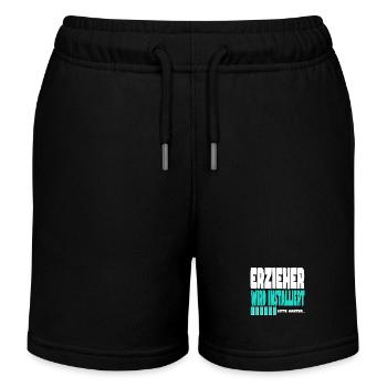 Erzieher wird installiert - Kinder Organic Joggingshorts Mini Bolter von Stanley/Stella - Schwarz - Vorne