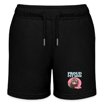 Frettchen Mom Frettchen Liebhaber Geschenk - Kinder Organic Joggingshorts Mini Bolter von Stanley/Stella - Schwarz - Vorne