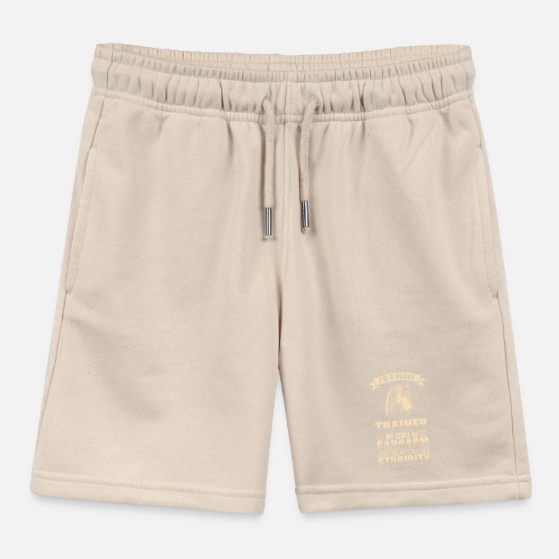 Horse trainer sarcasm Kids Organic Sweat Shorts by Stanley/Stella