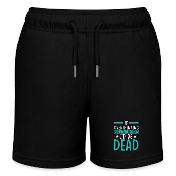 Wenn Überdenken Kalorien Verbrennen Würde - Kinder Organic Joggingshorts Mini Bolter von Stanley/Stella - Schwarz - Vorne