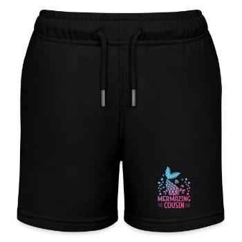 Mermazing Cousin Fantasy Mermaid Story - Short de jogging enfant bio Stanley/Stella - noir - Devant