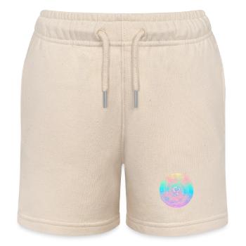 Om-Symbol Om-Zeichen, Mandala-Om, Yoga-Yogi - Kinder Organic Joggingshorts Mini Bolter von Stanley/Stella - Natur - Vorne