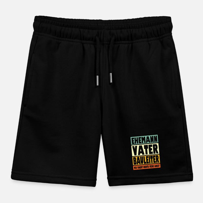 Bauleiter Vater Ehemann Held Kinder Organic Joggingshorts Mini Bolter von Stanley/Stella