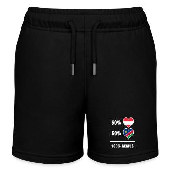 Autriche et Namibie brillant / Cadeau - Short de jogging enfant bio Stanley/Stella - noir - Devant