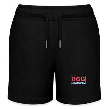 Chiens Grand-mère Propriétaire de chien Propriétaire de chien Cadeau - Short de jogging enfant bio Stanley/Stella - noir - Devant