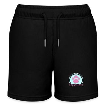 Chiens Grand-mère Maîtresse Propriétaire de chien Cadeau - Short de jogging enfant bio Stanley/Stella - noir - Devant