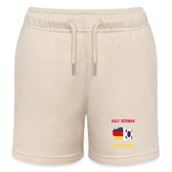 Moitié Allemand Moitié Sud-Coréens - Short de jogging enfant bio Stanley/Stella - écru doux - Devant
