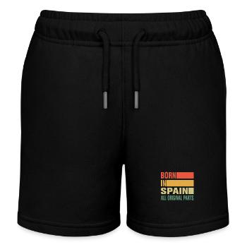 Geboren In Spanien - Kinder Organic Joggingshorts Mini Bolter von Stanley/Stella - Schwarz - Vorne