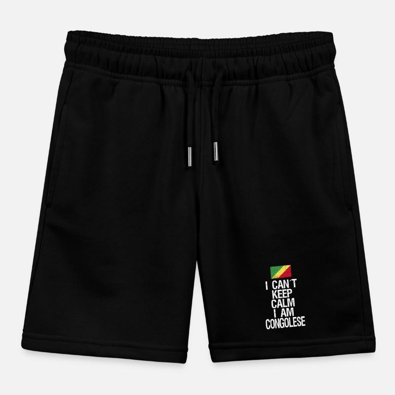 I can not Keep Calm I am Kongolese Kinder Organic Joggingshorts Mini Bolter von Stanley/Stella