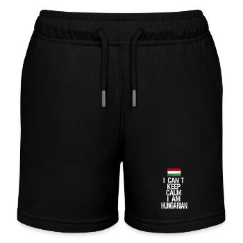 I can not Keep Calm I am Hungarian - Kids Organic Sweat Shorts by Stanley/Stella - black - Front